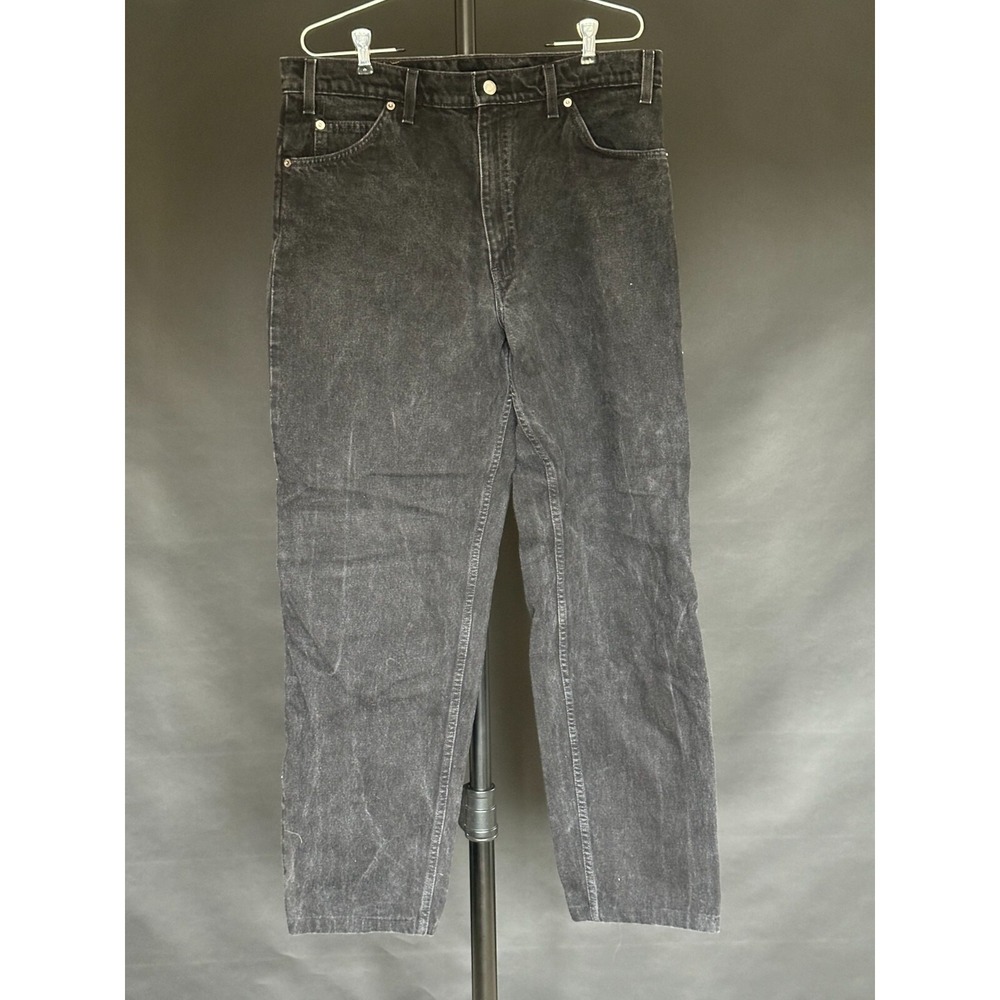 Levi's 550 Jeans Vintage 1996 Men's 36x36 Black Denim Orange Tab MEXICO